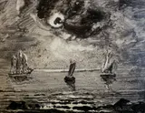 Peder Balke, Seilskuter, Olje på plate