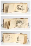 León Cano, [Libreta de dibujo], 1924 - 1959, Grafito y tinta sobre papel.