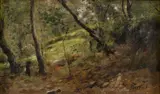 Ricardo Borrero, [Paisaje], Óleo sobre madera