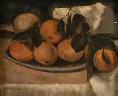 [Bodegón-Mango], [1939] by Pedro Nel Gómez, Óleo sobre cartón, sold May 2024