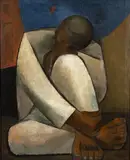 Jorge Elías Triana, El descanso, 1955, Óleo sobre lienzo
