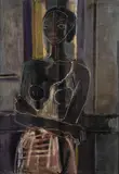Guillermo Wiedemann, [Mujer], 1955, Óleo sobre tela