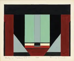 Fanny Sanín, Study for painting N° 1 (9), 1989, Acrílico sobre papel