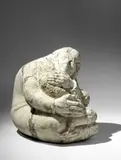 Miguel Sopó Duque, [Mujer y niño], [década de 1950-60], Talla en alabastro paquistaní