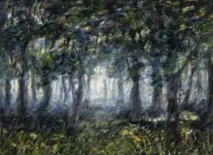 Antonio Barrera, Bosque, [1982], Óleo sobre papel entelado