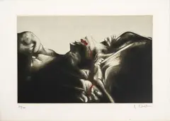Sin título, de la carpeta Graficario de la Lucha Popular en Colombia by Luis Caballero, 1977, Serigrafía sobre pape. ,Ejemplar 29 de 100, sold Feb 2024