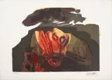 Alejandro Obregón, El grito de Galán, de la carpeta Graficario de la Lucha Popular en Colombia, 1977, Serigrafía sobre papel. Ejemplar 29 de 100