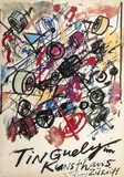 Jean Tinguely, Afiche de exposición, Museo Kunsthaus Zürich, 1982, Serigrafía sobre papel.