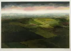 Antonio Barrera, La Sabana, 1980, Serigrafía sobre papel. Ejemplar Prueba de Artista