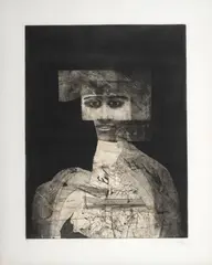 Risa 4 by Juan Antonio Roda, 1972, Punta seca y aguafuerte sobre papel. Ejemplar 9 de 20, sold Feb 2024