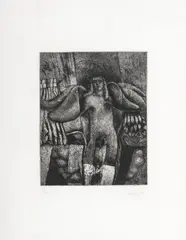 Sin título by Lorenzo Jaramillo, 1977, Punta seca y aguafuerte sobre papel. Ejemplar 13 de 20, sold Feb 2024