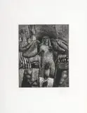 Lorenzo Jaramillo, Sin título, 1977, Punta seca y aguafuerte sobre papel. Ejemplar 13 de 20