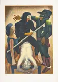 Phanor Leon, Sin título, de la carpeta Graficario de la Lucha Popular en Colombia, 1977, Serigrafía sobre pape. Ejemplar 29 de 100