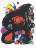 Lithograph IV by Joan Miró, 1981, Litografía sobre papel. Ejemplar Hors Commerce (Fuera de comercio), sold Nov 2023