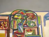Umberto Giangrandi, [Bodegón], 1962, Óleo sobre lienzo.