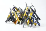 Ricardo Cárdenas, Cantiles, de la serie Bosques, 2015, Aluminio policromado.