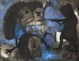 Carlos Granada, Sin título, 1961, Óleo sobre lienzo.