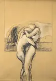 Luis Caballero, [Desnudos entrelazados]