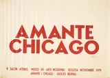 Adolfo Bernal, Amante Chicago del proyecto Carteles en la ciudad, 1979, Serigrafía sobre papel.