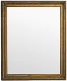Espejo rectangular, Madera y laminilla de oro, Madera y laminilla de oro