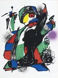 Sin título, [1981] by Joan Miró, Litografía sobre papel. Ejemplar Hors Commerce (Fuera de comercio), sold Aug 2023