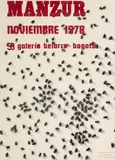 David Manzur, Afiche exposición Manzur, Galería Belarca