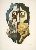 Oswaldo Guayasamín, Sin título de la carpeta Imagen e imágenes latinoamericanas de la Fundación Nuevo Cine Latinoamericano, [1994]