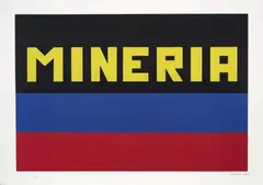Antonio Caro, Minería, 2004, Serigrafía sobre papel. Ejemplar 8 de 50
