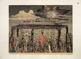 Alonso Quijano, La última cena, 1970, Xilografía sobre papel. Ejemplar 8 de 20