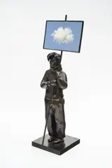 De la serie Manifiesta by Pedro Ruiz, 2019, Bronce y óleo sobre bronce. Prueba de artista, sold Aug 2023