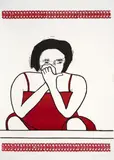 Beatriz González, Zócalo de duelo con pañuelo, [2018]