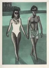 Un domingo en Cartagena by Maripaz Jaramillo, 1992, Serigrafía sobre papel, Ejemplar 48 de 100, sold Aug 2023