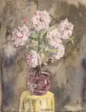 Rafael Sáenz Moreno, [Rosas], 1983, Acuarela sobre papel.