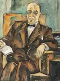 Pedro Nel Gómez, Temístocles Vargas, [1940-50], Acuarela sobre papel.