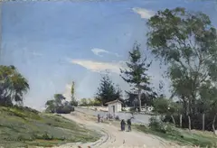 [Paisaje] by Ricardo Gómez Campuzano, 1960, Óleo sobre lienzo., sold Jun 2023