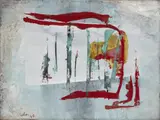 Carlos Salas, Sin título, 1974, Óleo sobre papel.