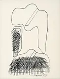 Manuel Hernandez, Sin título, 1986, Tinta sobre papel.