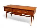 Mesa baja con cajones estilo danés, Madera de cedro, Madera de cedro