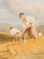 Robert Hills, Ows (1769-1844) The Reapers by Robert Hills Ows, pencil and watercolour, sold May 2021