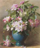 Charles Henry Slater, Apple Blossom, watercolour and bodycolour