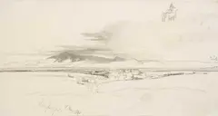 Edward Lear, Valmontone, Near Tivoli, pencil