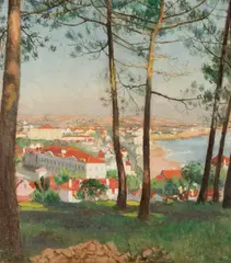 Winifred Eveline Wild, Near Estoril, Portugal, oil on canvas 45 cm by 39 cm
