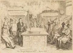 George Cruikshank, The Brighton Reform Bill, engraving