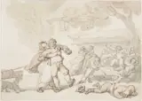 Thomas Rowlandson, A Fight At An Inn