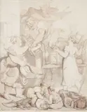 Thomas Rowlandson, Quarter Day, Or Clearing The Premises, Without Consulting Your Landlord
