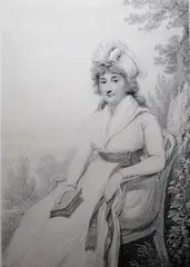 Henry Edridge, Portrait Of A Lady Said To Be Charlotte, Lady Steele, pencil