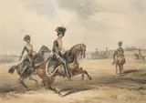 Henry Martens, The Royal Artillery, 1850, 1850, watercolours each approx 24 cm by 33 cm