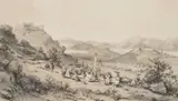 Eugène Ciceri, After Auguste Bourget (1808-1877) A View Of Macau And A View Of Hong-Shang, lithographs c