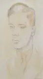 Bernard Meninsky, Portrait Of The Artist's Son, pastel