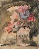 Fred Mayor, Study Of Flowers, watercolour 40 cm by 32 cm